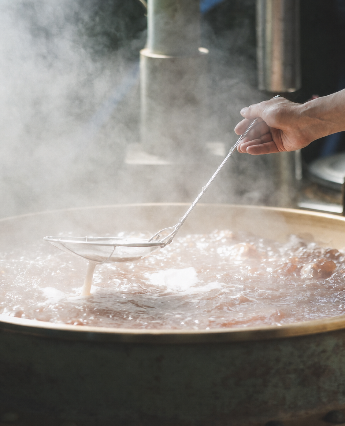 Préparation du bouillon Dix Secondes Nouilles